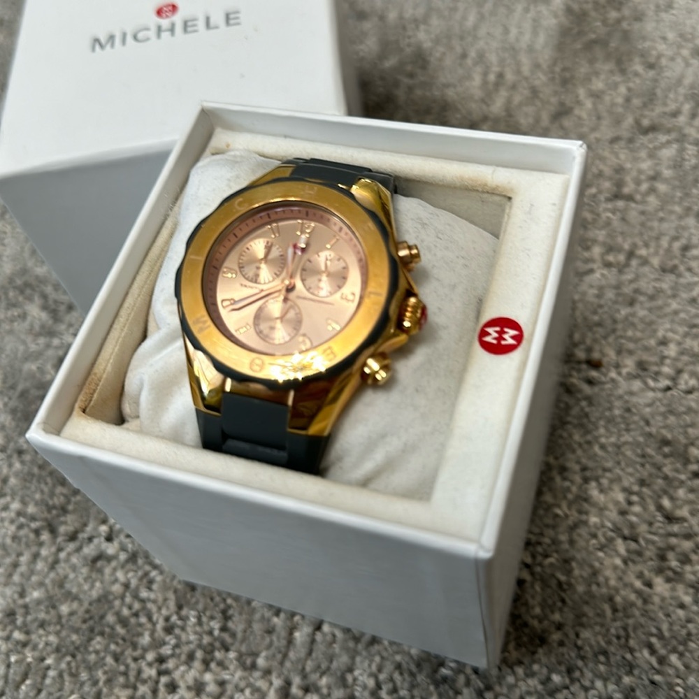 Michele Tahitian Jelly Beans Women's Casual Swiss Quartz Stainless Steel Watch